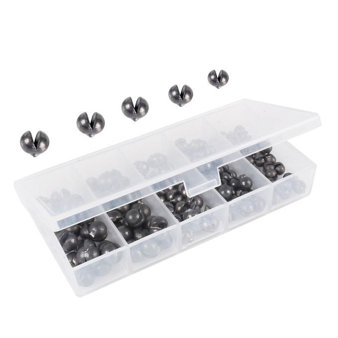 100pcs  Sinker Set Split Lead Shot Weight Removable 100pcs
