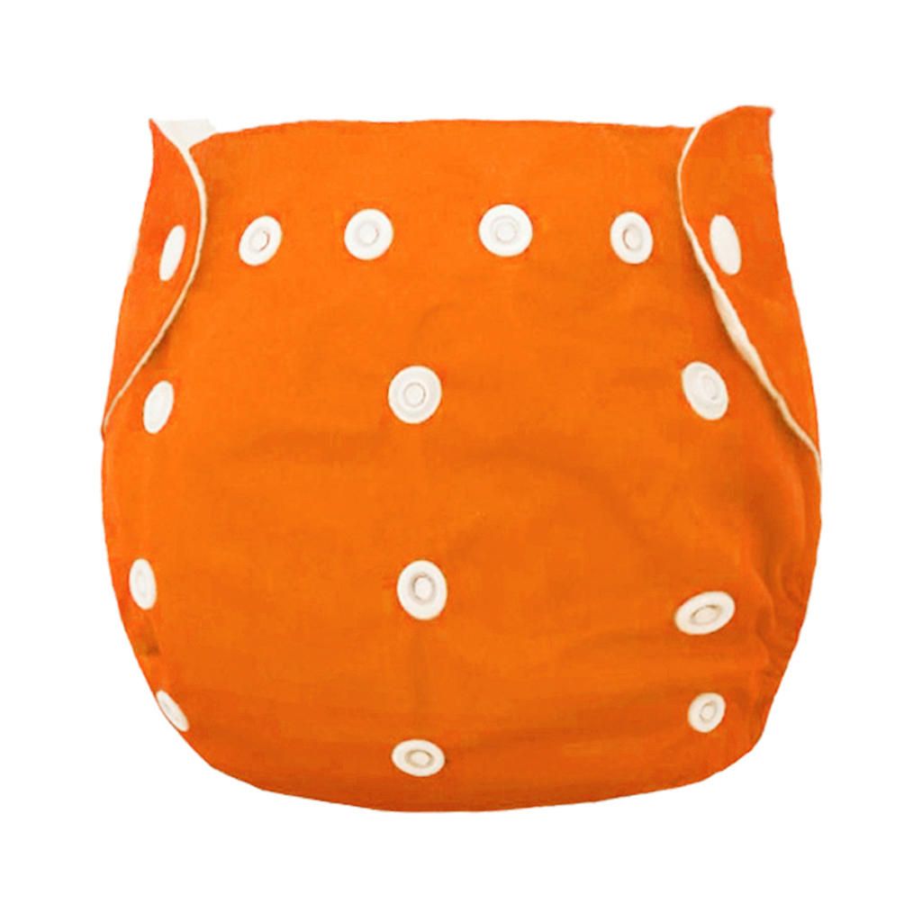 Kids Cloth Diapers Waterproof Diaper Pants Breathable Nappy Orange