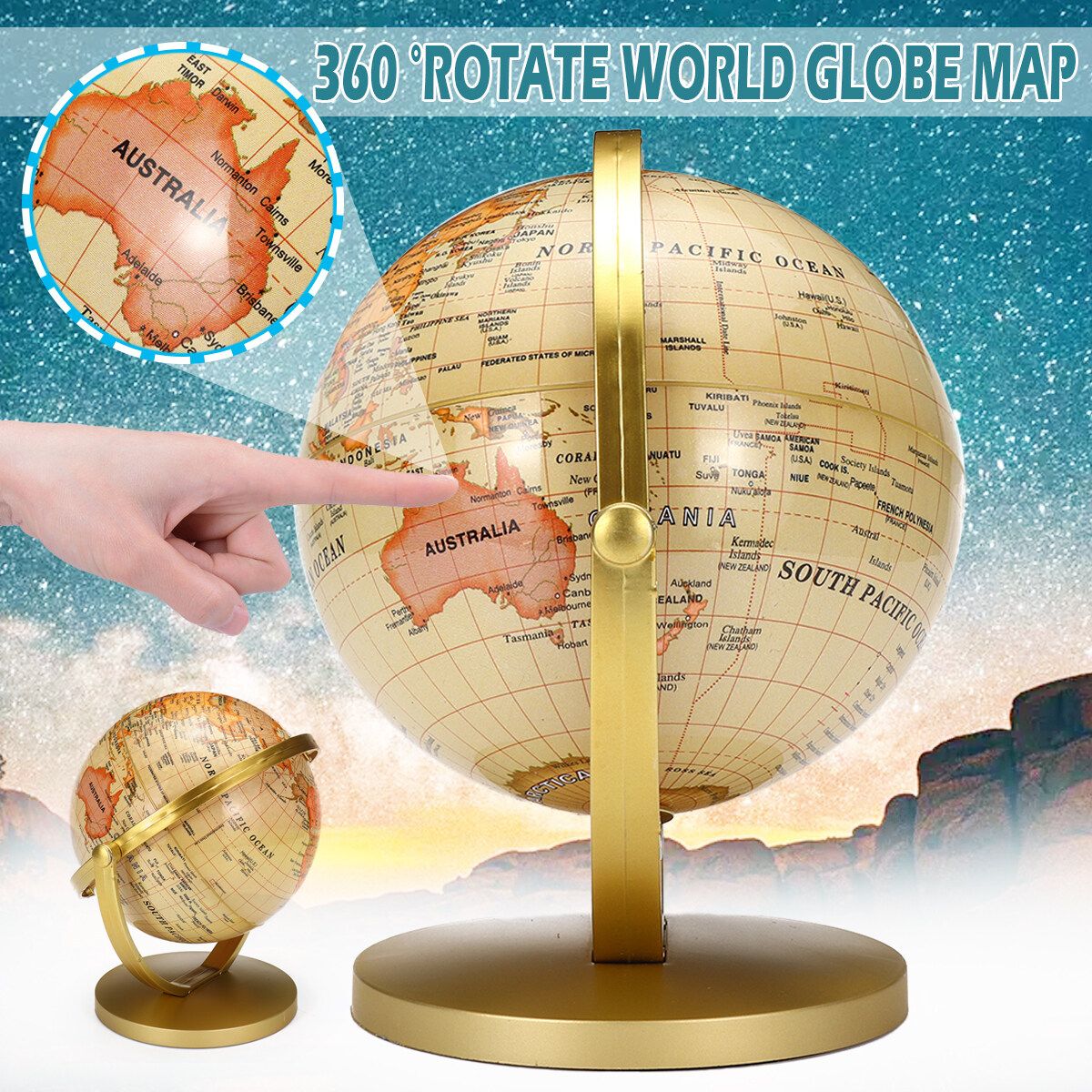 World Globe Map World Globe Earth Map Geography Education Study Children Kid