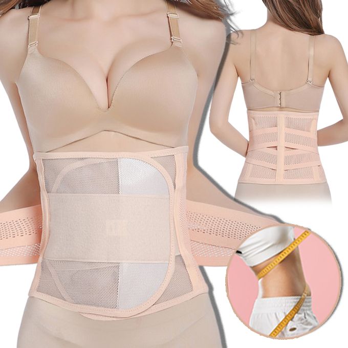 Shaper Unisex Waist Trainer Fat Burner Slimming Belt-Pink