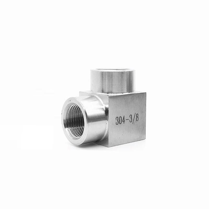 Spot Supply 304 Stainless Steel High Pressure Internal Thread Elbow Female Thread Right Angle Thickened Internal and External Thread Connector Outer Elbow 2