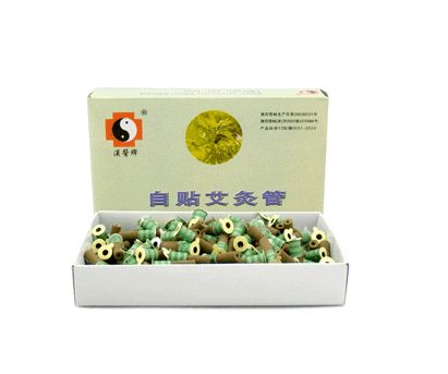 Self-adhesive Chinese Tube Stickers Herbal Little Mini Moxibustion Moxa Genuine Medicine 180pcs/pack Smoke