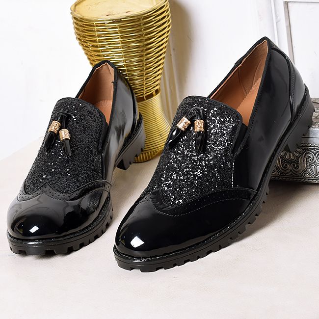 DEPALLY BROGUE SHINING TIE DESIGNERS SHOE BLACK