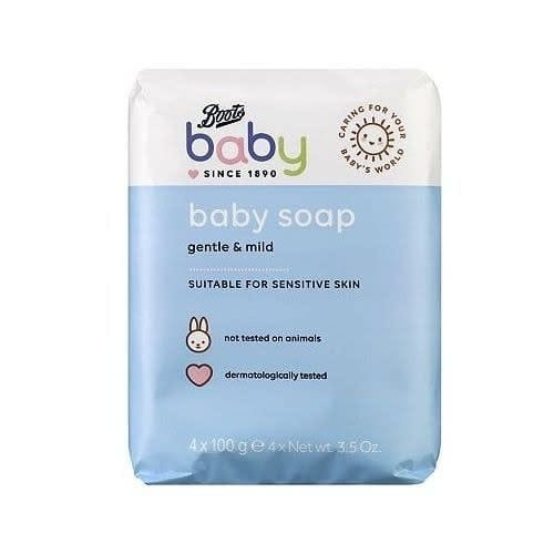 Boots Baby Soap Gentle & Mild - 100g X 4ps