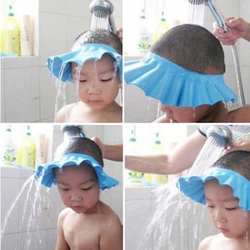 Adjustable Kids And Baby Shower Cap With Ear Cover