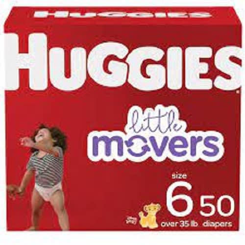 Little Movers Baby Diapers- Size 6- 50 Ct