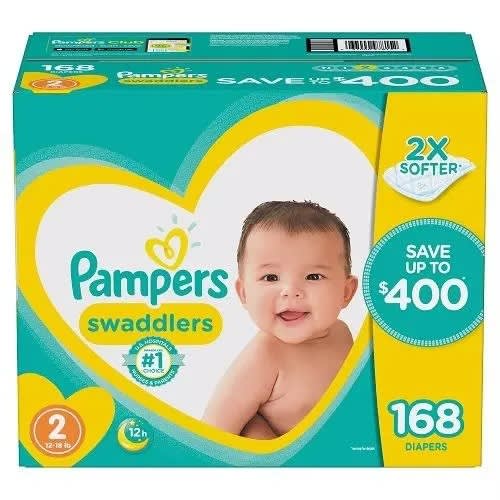 Swaddlers Diapers - Size 2 - 168Count