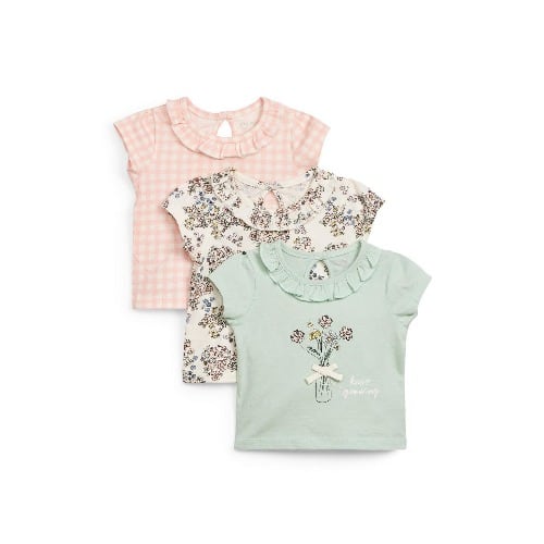 Girls Floral T-shirts- Pieces Of 3