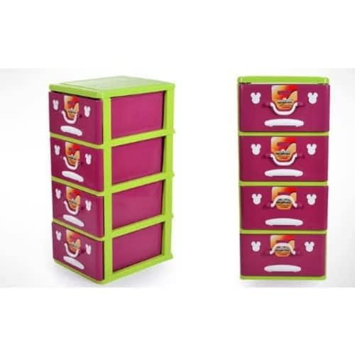 4-Layer Plastic Storage Baby Wardrobe