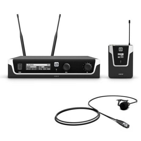 U506 Bpl Wireless Microphone System With Bodypack And Lavalier Microphone.