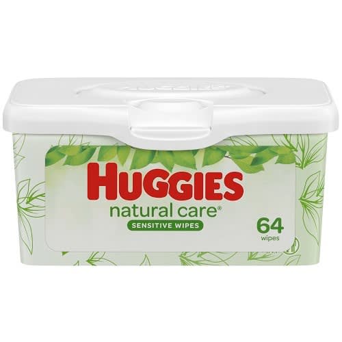 Natural Care Wipes In Tub - 64ct
