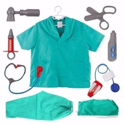 Kids Medical Surgeon  Costume - Unisex