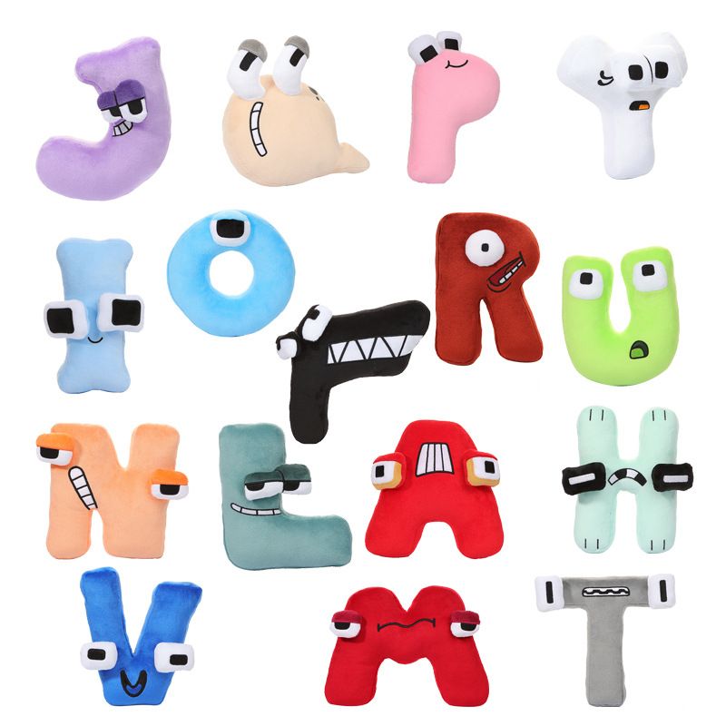 Alphabet Lore Plush Toys English Letter Stuffed Animal Plush