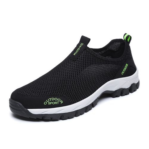 Men's Mesh Breathable Casual Upstream Shoes Sneakers-Black