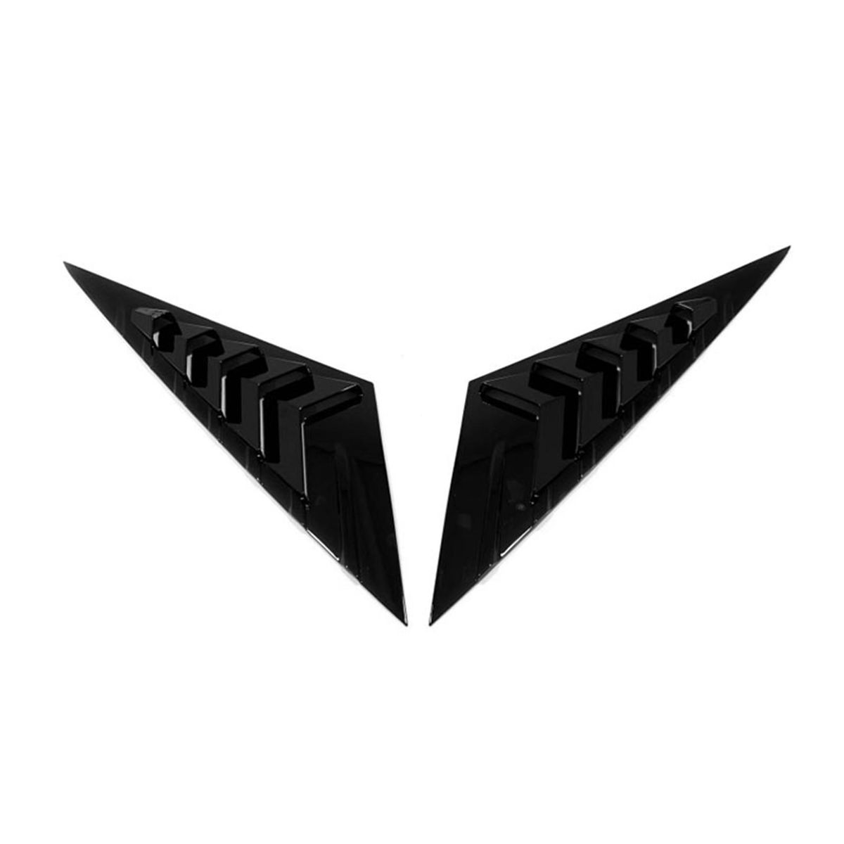 Car Rear Triangle Window Frame Cover Body Shutters Trims