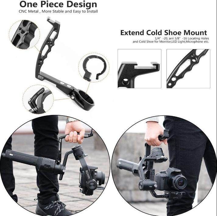 AgimbalGear DH10 Portable Extension Handle Sling Grip Holder For Zhiyun Crane 2 AgimbalGear Portable Extension Handle Grip For Zhiyun Crane 2 DH10