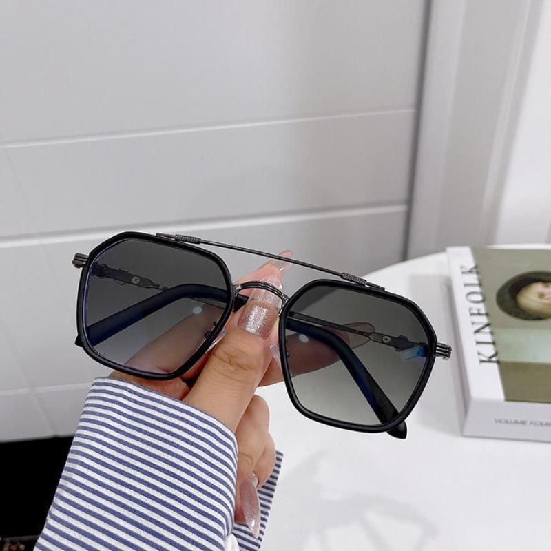 Retro Unisex Large Frame Anti-UV Anti-Blu-ray Trendy Sunglasses