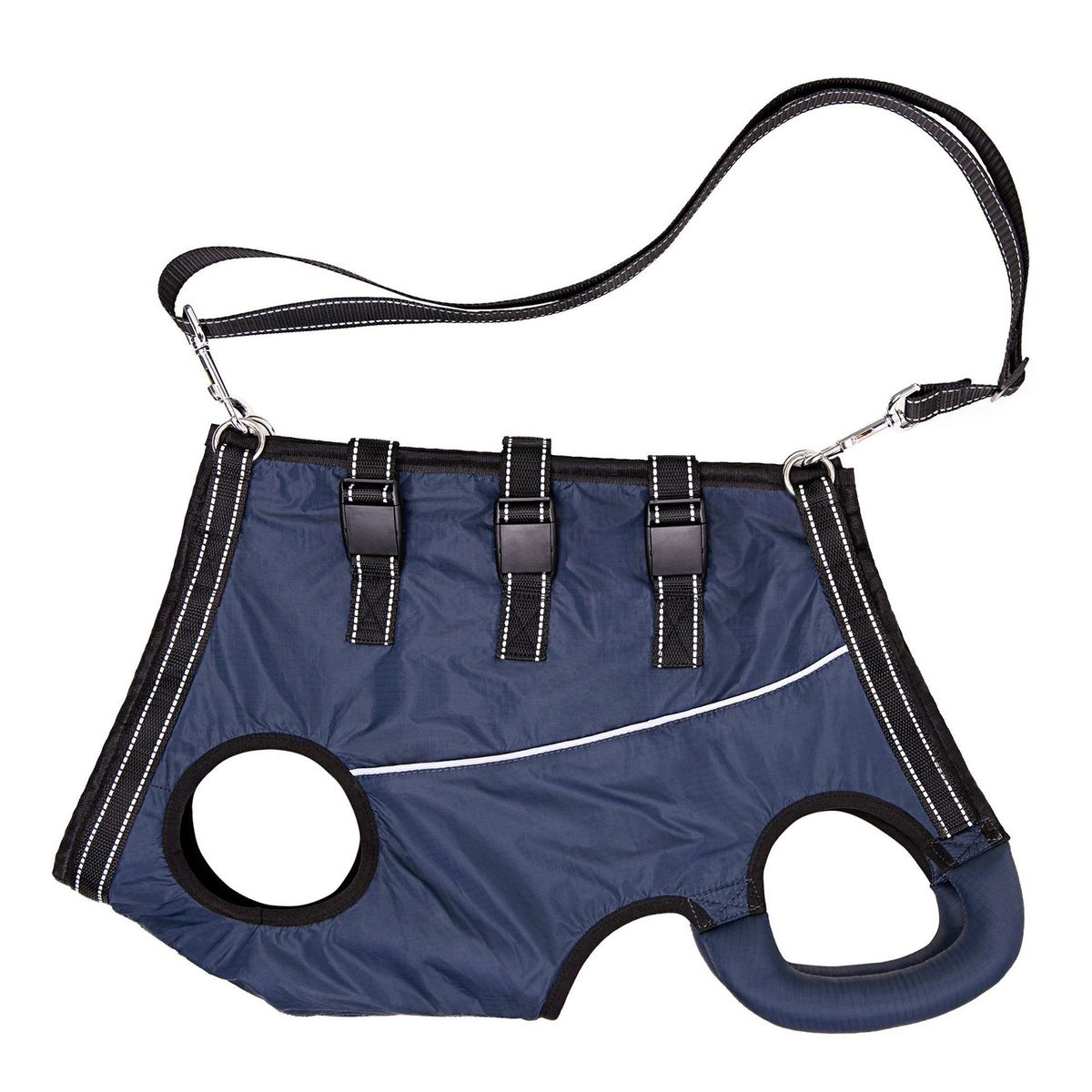 Pet Assistance Harness Adjustable Pet Leg Belt Navy Blue