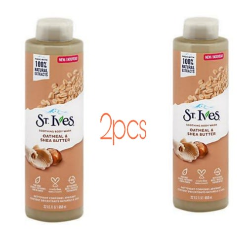St Ives Oatmeal & Shea Butter Shower Gel - 650ml - 2pcs