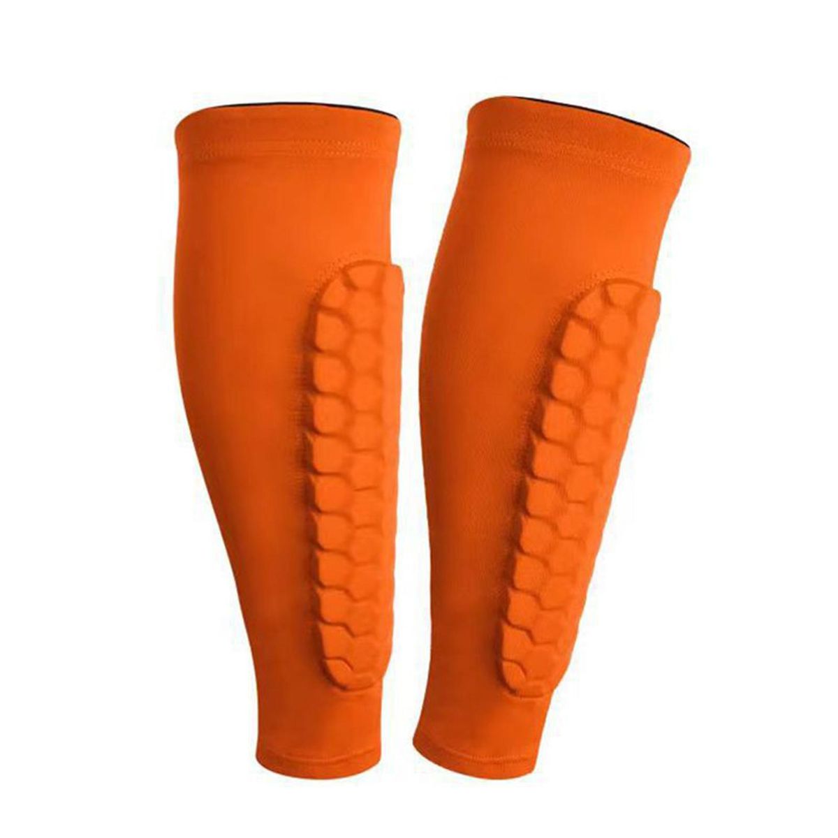 Football Shin Guards Advanced Soccer Shin Guards Impact for Adults Orange