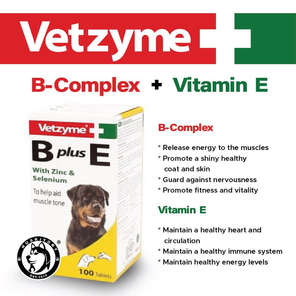 Vitamin B Complex, Vitamin E, Zinc & Selenium Multivitamins For Dogs And Cats