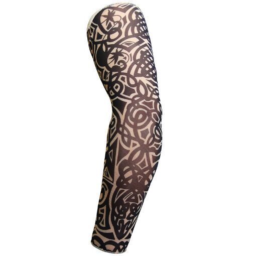 Xeongkvi Summer Seamless Tattoo Arm Warmers Bicycling Icy