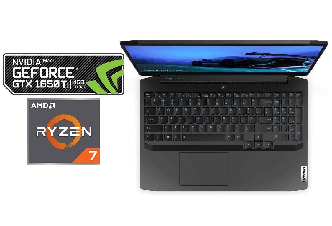 IdeaPad 3 Gaming Laptop Ryzen 7-8GB RAM 512GB SSD + 1TB HDD  NVIDIA GeForce GTX 1650 Ti Win 10