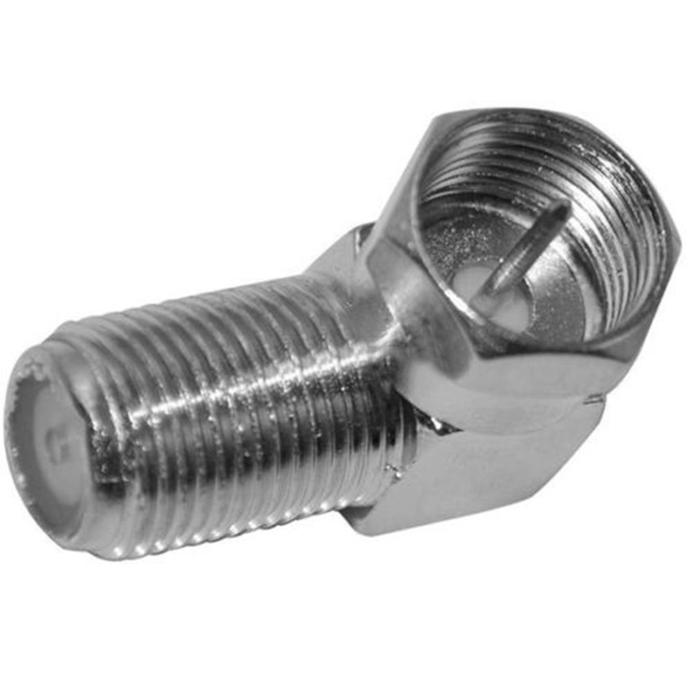 F Type Right Angle Male To Female TV Plug Coaxial Coax