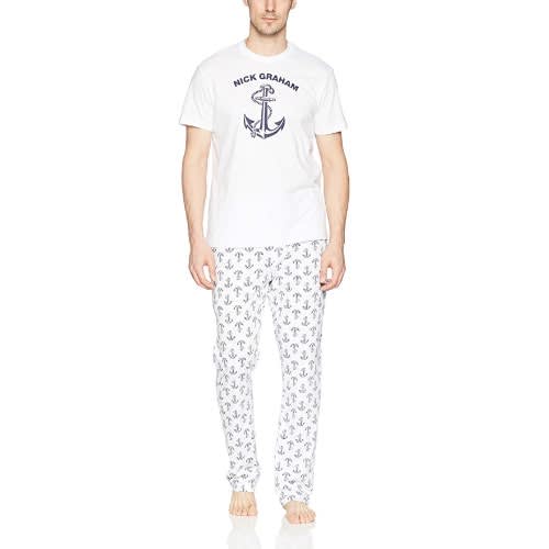 Men's Cotton Anchor Pajama Set