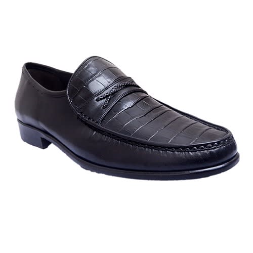 Men's Stamp Skin Shoe - Black
