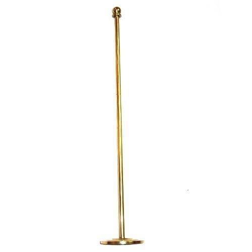 8Ft Metal Flag Stand - Gold