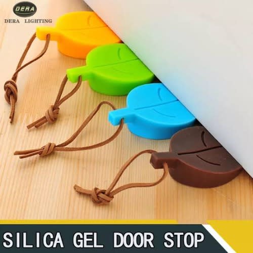 Mini Door Leaf Shape Door Stopper - 12pcs