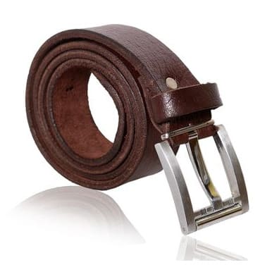 Men's Leather Belt - Dark Brown