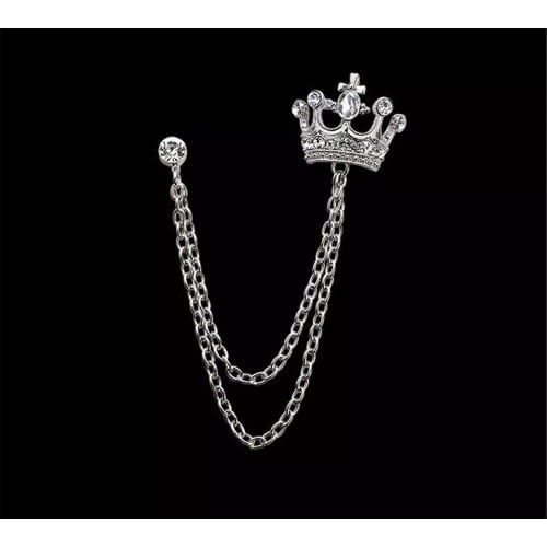 Crown Lapel Brooch With Free Pouch