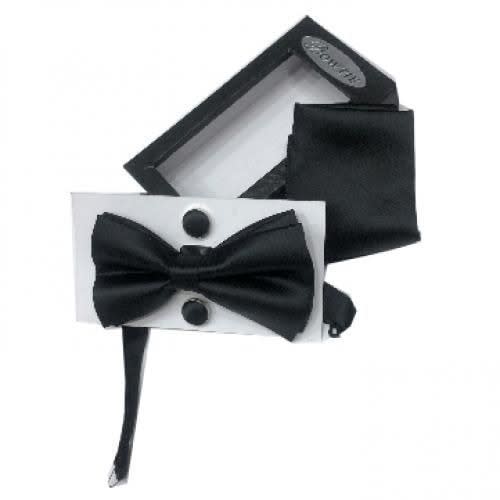 Men's Bow Tie's Complete Set - Black