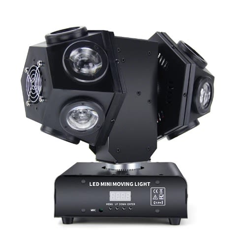 Double Head Led Moving Light With Lasers 12 Bulb - 120W