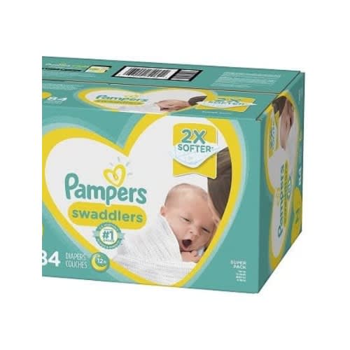 Newborn Baby Dry Disposable Baby Diapers - Super Pack - 84 Pieces