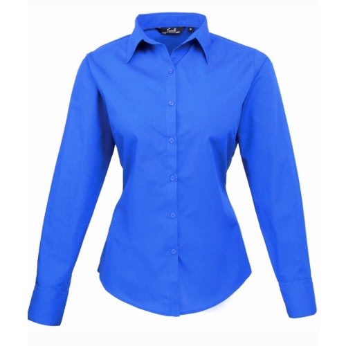 Ladies Formal Dress Shirt  - Royal Blue