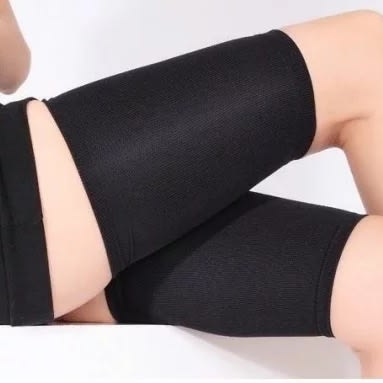 Dove Compression Thigh Wrap Slimmer - Black - One Size
