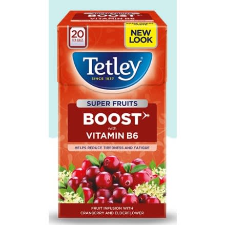 Super Fruits - Boost With Vit B6 - Cranberry &  Elderflower - 20 Teabags