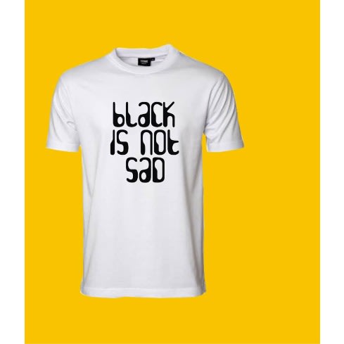 Black Is Not Sad Polo - White