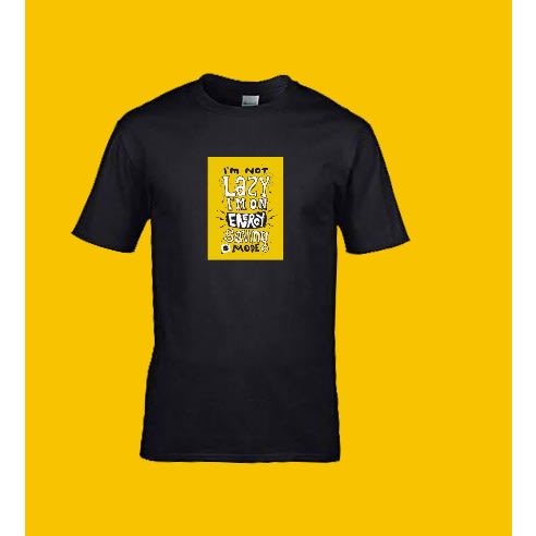 I'm Not Lazy Polo - Black