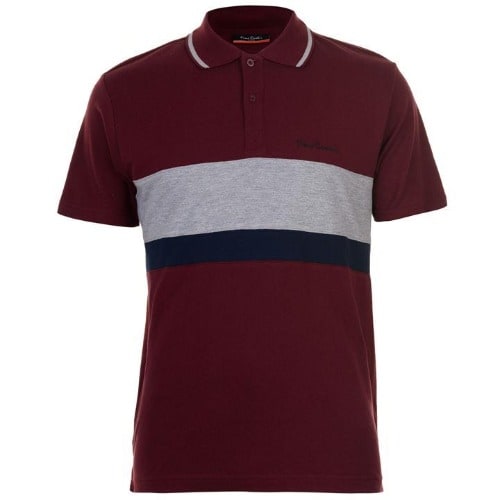 Men's Contrasting Stripe Polo Shirt