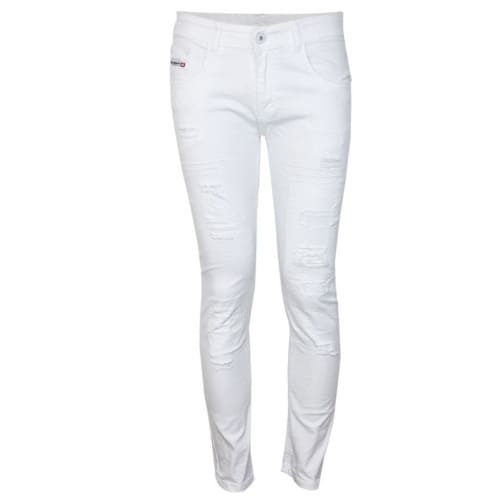 Men's Ripped Jeans - White