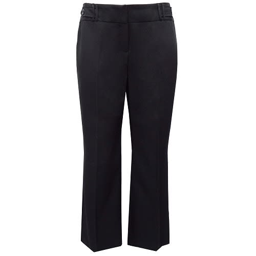 Straight Leg Button Detail Trousers