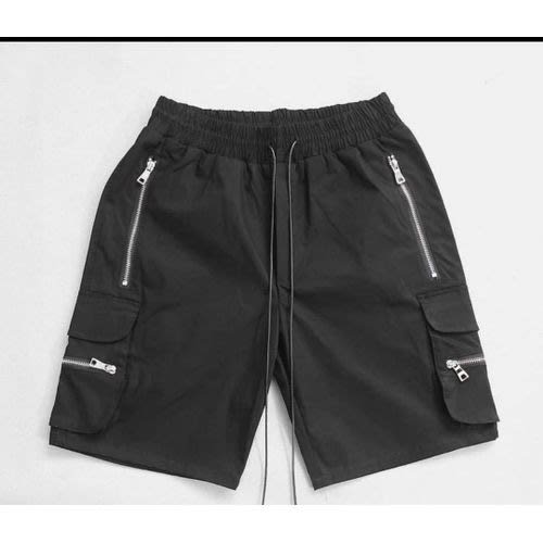 Combat Zipped Cargo Short - Black