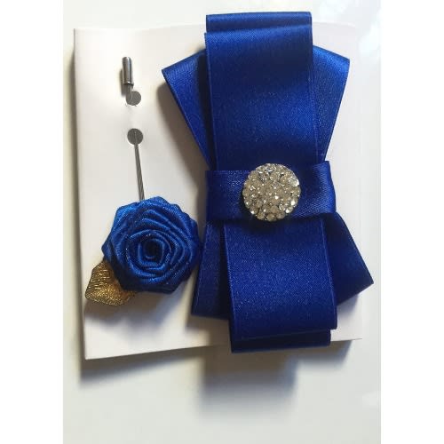 Dope Men's Bow Luxury Tie - Blue