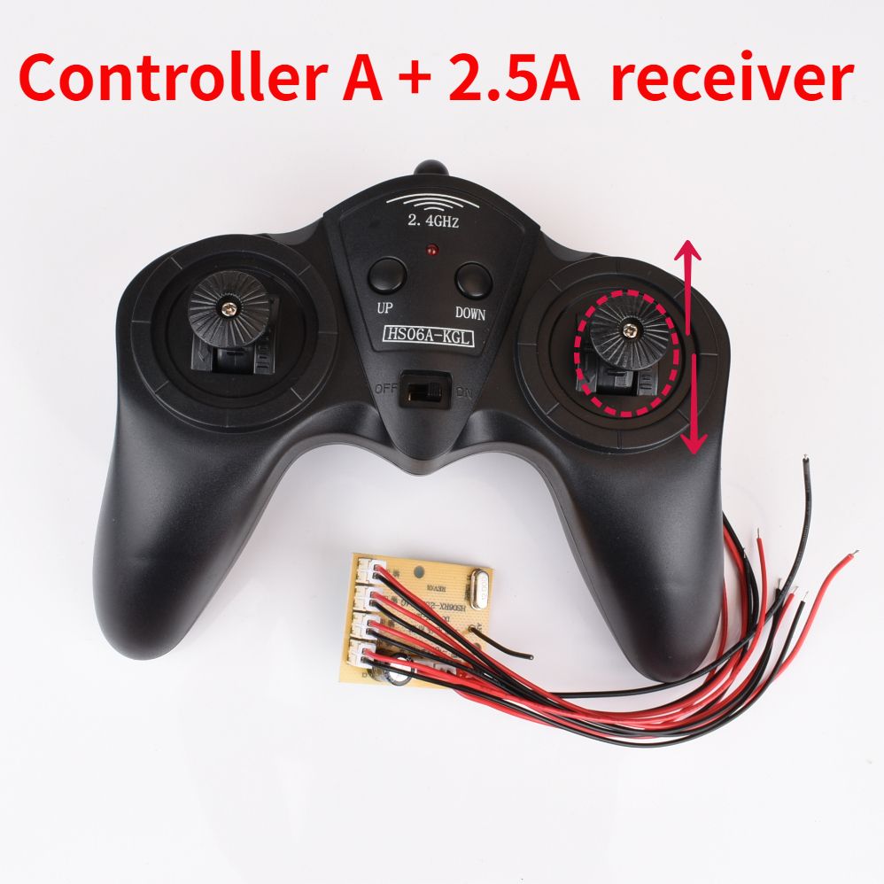 2.4G Transmitter 6CH Remote Controller DC 6V15V Large Power Receiver Radio