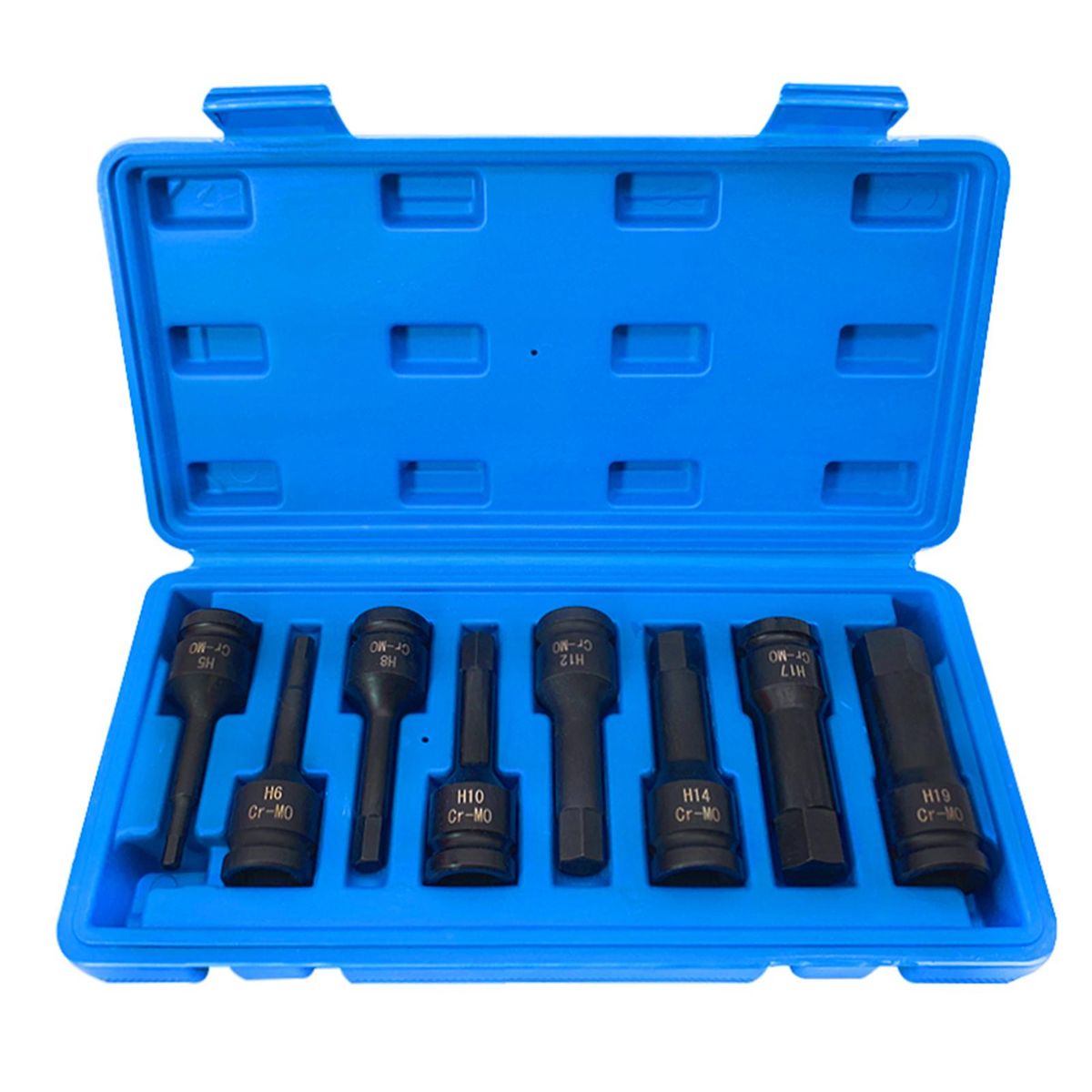 1/2in Drive Allen Wrench Hex Bit Impact Socket Set H5-H19