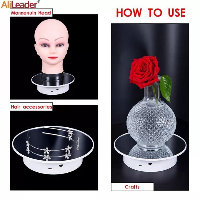 360° Rotating Display Turntable For Watch Shoe Mannequin Phones Jewelry